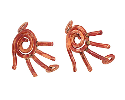 Patricia Healey Copper Left Hand Curved Link 32x31mm