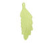 Lucite Apple Green Feathered Leaf 18x54mm