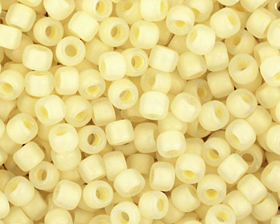 TOHO Ceylon Frosted Banana Cream Round 11/0 Seed Bead