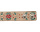 Hand Painted Natural Floral Vine Print Leather Cuff 1 1/16"