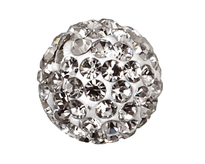 Crystal Pave Round 10mm