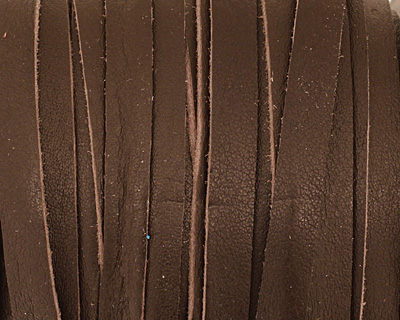 Red Brown Deertan Leather Lace 5mm
