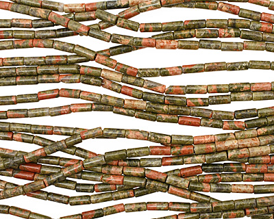 Unakite Tube 10x4mm