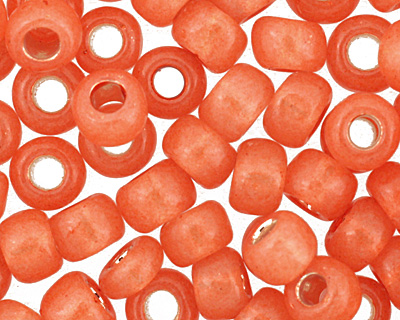 TOHO Milky Grapefruit (with Silver Lining) Round 6/0 Seed Bead