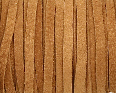 Red Brown Suede Leather Lace 3mm