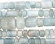 Aquamarine Barrel Rondelle Graduated 3-15x5-10mm