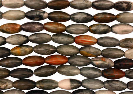 Eagle Eye Jasper 3-Sided Rice 30x15mm