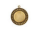 Stampt Antique Brass Sunburst Round Setting 18mm