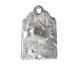 Rustic Charms Sterling Silver Good Boy Tag Charm 11x16mm