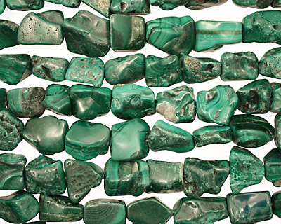 Malachite Rough Nuggets 14-20x10-18mm
