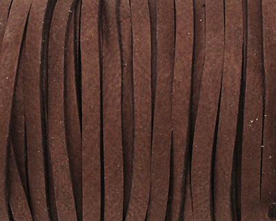Chocolate Deerskin Leather Lace 1/8