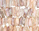 Angel Skin Pink Biwa Center Drilled 6-11x21-29mm