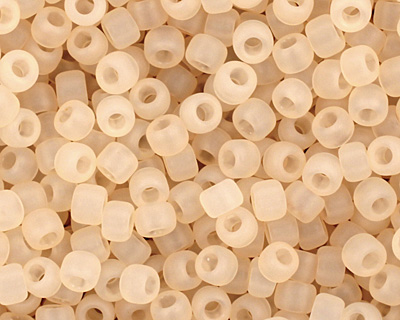 TOHO Ceylon Frosted Light Ivory Round 11/0 Seed Bead