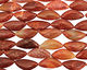 Fire Agate Triangle 40x18mm