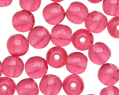 Czech Glass Fuchsia Round 4mm