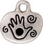 TierraCast Antique Silver (plated) Play Charm w/ Glue In 14mm