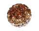 Topaz/Crystal Ombre Pave Round 12mm (1.5mm hole)
