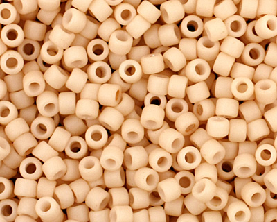 TOHO Opaque Pastel Frosted Apricot Round 15/0 Seed Bead