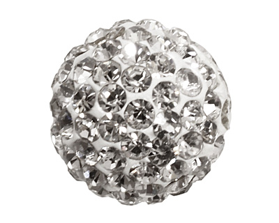 Crystal Pave Round 12mm (1.5mm hole)