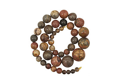 Red Creek Jasper Round Graduated 6-18mm