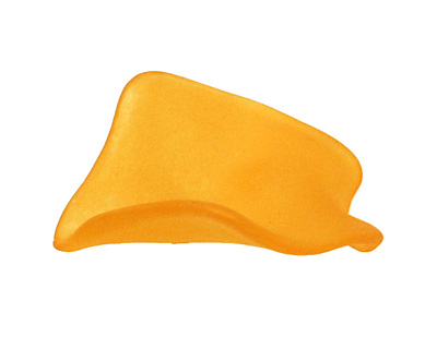 Lucite Mango Petal 25x27mm