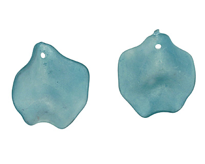 Lucite Marine Petal 25x27mm