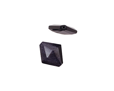 Blue Goldstone Faceted Diamond 30xmm