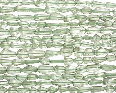 Prasiolite Faceted Nugget 9-18x8-12mm