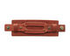 Brown Wide Layered Leather Cuff 2 5/16"