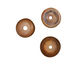 The BeadsNest Lampwork Glass Earth Brown Saucer 4-5x15-16mm