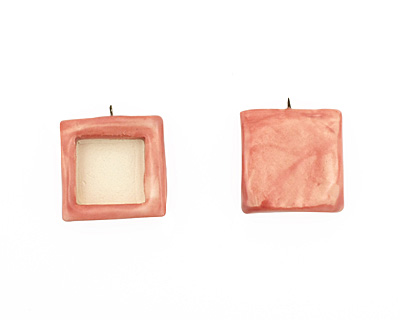 Jangles Ceramic Pink (matte) Square Bezel 28-29x31-32mm