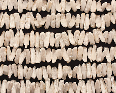 Pearly White Biwa Center-Drilled 5-7x16-20mm