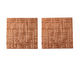 Lillypilly Antique Bamboo Embossed Patina Copper Sheet 3"x3", 36 gauge
