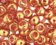 TOHO Gold Lustered Transparent Pink Round 6/0 Seed Bead