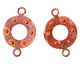 Patricia Healey Copper Raised Dot Round Link 39x26mm