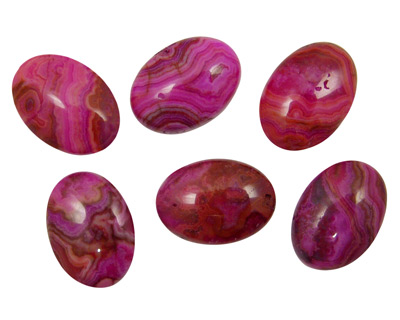 Ruby Crazy Lace Agate Oval Cabochon 18x25mm