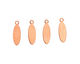Copper Horse Eye Blank Charm 6x20mm
