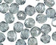 Czech Fire Polished Glass Luster Transparent Blue Round 4mm