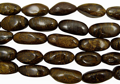 Bronzite Long Tumbled Rice 30-40x14-22mm