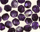 Czech Fire Polished Glass Coated Mirror Indigo Round 4mm