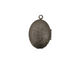 Gunmetal Oval Filigree Heirloom Locket 17x25mm