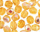 Czech Fire Polished Glass Medium Topaz AB Round 3mm