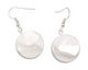 Silver (plated) Circle Bezel Earrings 19mm
