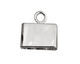 SilverSilk Silver (plated) Triple Strand End Cap 12mm