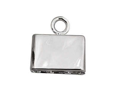 SilverSilk Silver (plated) Triple Strand End Cap 12mm