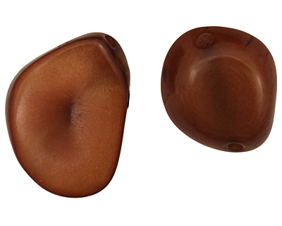 Tagua Nut Honey Banana Chip 22-29x16-22mm