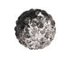 Jet/Crystal Ombre Pave Round 10mm (1.5mm hole)