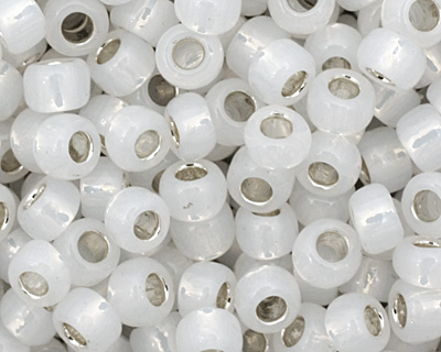 TOHO Milky White (with Silver Lining) Round 8/0 Seed Bead