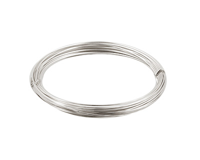 German Style Wire Silver (plated) Square 22 gauge, 3.5 meters
