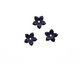 C-Koop Enameled Metal Dark Blue Small 5 Petal 12mm